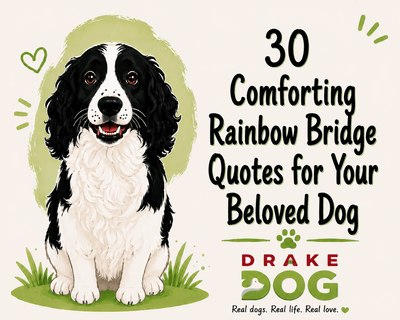 30 Comforting Rainbow Bridge Quotes for Your Beloved Dog - Drake Dog Cancer Foundation