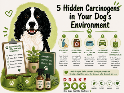 5 Hidden Carcinogens in Your Dog’s Environment - Drake Dog Cancer Foundation