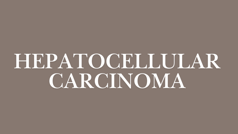 Hepatocellular Carcinoma